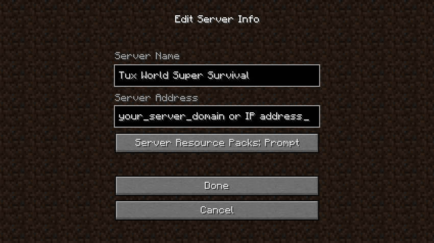 Minecraft Vanilla 1.16.5 Game Server